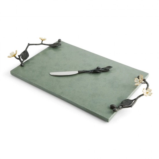 Michael Aram Dogwood Cheese Board w/ Knife Michael Aram Dogwood Cheese Board w/ Knife
