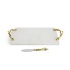 Michael Aram Wisteria Gold Cheese Board w/ Knife Michael Aram Wisteria Gold Cheese Board w/ Knife