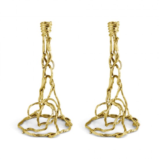 Michael Aram Wisteria Gold Candleholders Michael Aram Wisteria Gold Candleholders