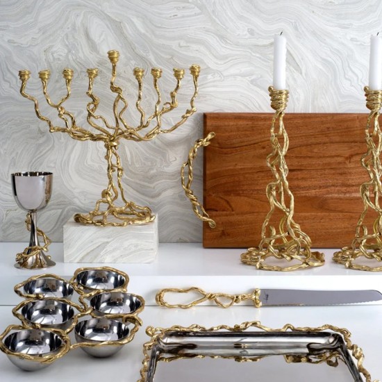 Michael Aram Wisteria Gold Candleholders Michael Aram Wisteria Gold Candleholders