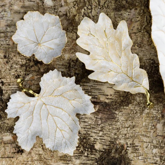 Michael Aram Winter Leaves Red Oak Dish Michael Aram Winter Leaves Red Oak Dish