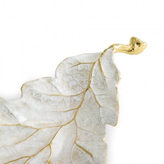 Michael Aram Winter Leaves Red Oak Dish Michael Aram Winter Leaves Red Oak Dish