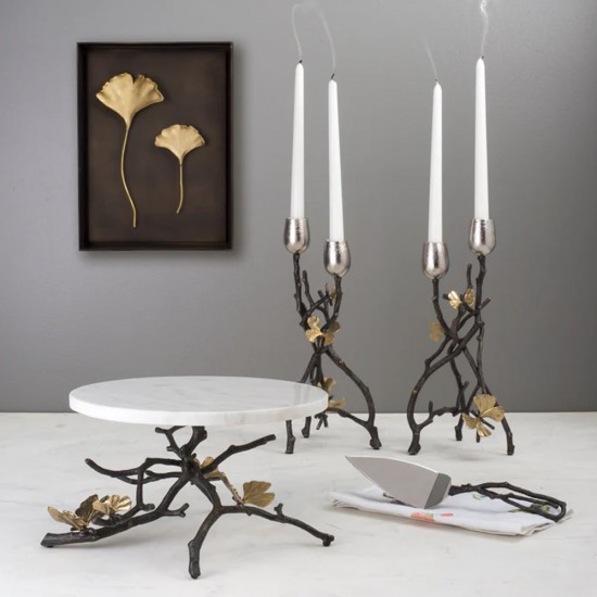 Michael Aram Butterfly Ginkgo Candleholders - Tall Michael Aram Butterfly Ginkgo Candleholders - Tall