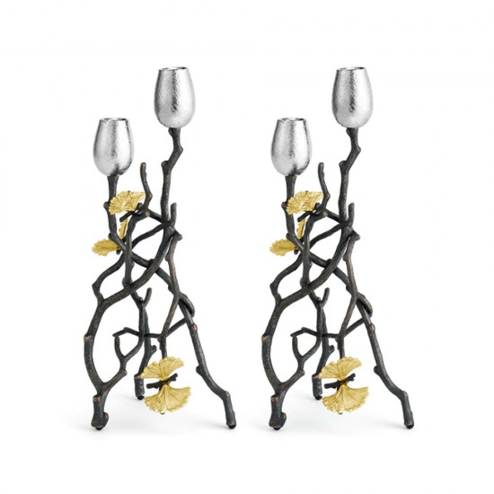 Michael Aram Butterfly Ginkgo Candleholders - Tall Michael Aram Butterfly Ginkgo Candleholders - Tall