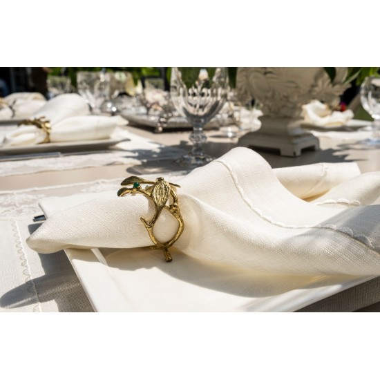 Michael Aram Mistletoe Napkin Ring Set