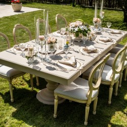 Yuvarlak Altın Yapraklı Model Amerikan Servisi 2'li Yuvarlak Altın Yapraklı Model Amerikan Servisi 2'li