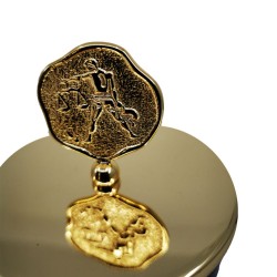 Terazi Burcu Kokulu Mum Altın Kaplama