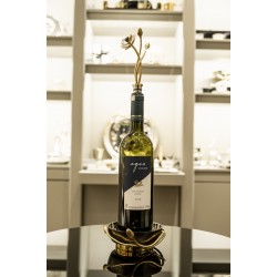 Michael Aram Anemone Şarap Tutucu ve Şişe Tıpası Seti