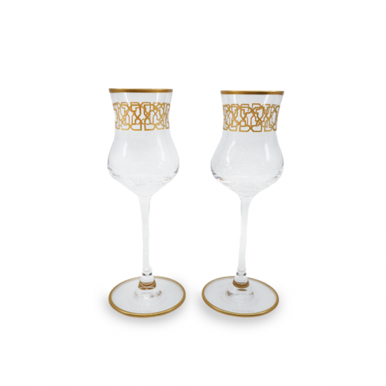 Seljuk Star Glass Gold Gilded Set Of 2 Seljuk Star Glass Gold Gilded Set Of 2