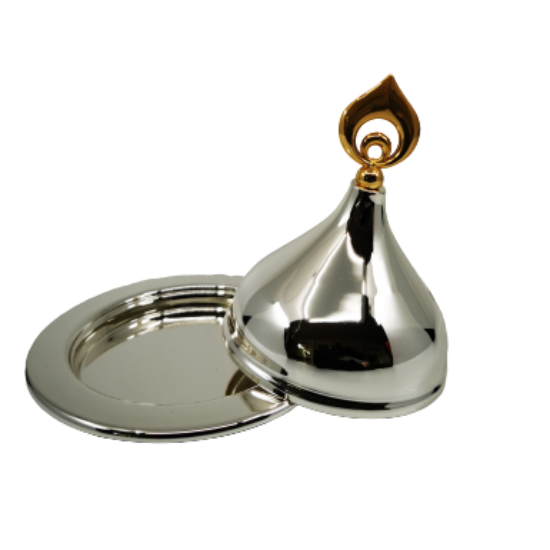 Droplet Delight Dish Silver Plated
