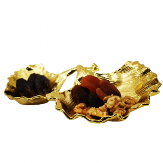 Michael Aram Butterfly Ginkgo 2'li Çerezlik Altın Kaplama