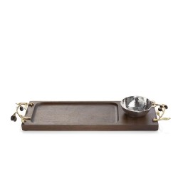 Michael Aram Olive Branch Gold Olive Oil Dipping Board Michael Aram Olive Branch Gold Olive Oil Dipping Board