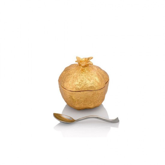 Michael Aram Pomegranate Kaşıklı Kutu Altın Kaplama Michael Aram Pomegranate Kaşıklı Kutu Altın Kaplama