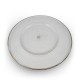 Supla Pür Halka Desen 32cm Platin Dekor/Şeffaf Cam Supla Pür Halka Desen 32cm Platin Dekor/Şeffaf Cam