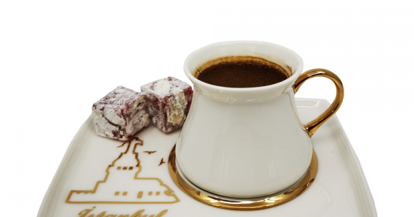 kahve fincan takimi kiz kulesi efsanesi 2li porselen tabak altin dekor