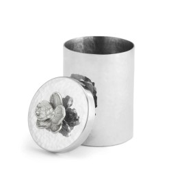 White Orchid Round Container White Orchid Round Container