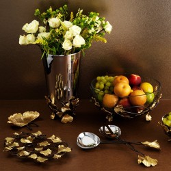 Michael Aram Golden Ginkgo Servis Seti Michael Aram Golden Ginkgo Servis Seti