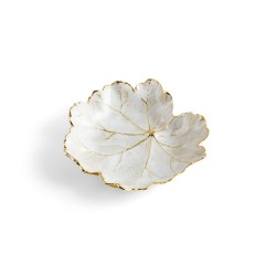 Michael Aram Winter Leaves Geranium Dish