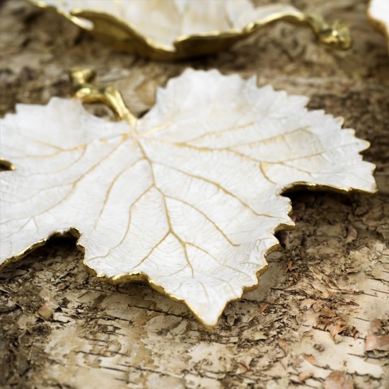 Michael Aram Winter Leaves Grape Leaf Dish Michael Aram Winter Leaves Grape Leaf Dish