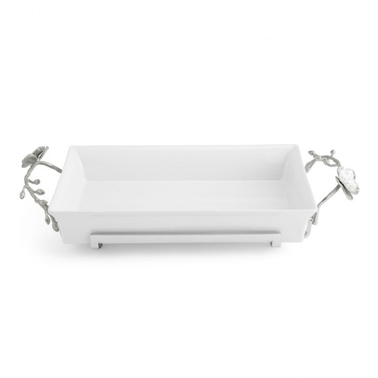 Michael Aram White Orchid Casserole Dish