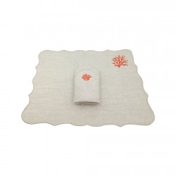 Tas Rengi üzeri Mercan Model Amerikan Servisi 2'li Tas Rengi üzeri Mercan Model Amerikan Servisi 2'li