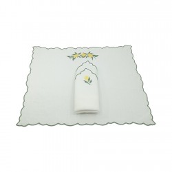 Limon Desenli Amerikan Servis 2'li Limon Desenli Amerikan Servis 2'li