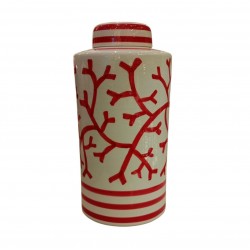 Cylinder Patterned Coral Cube