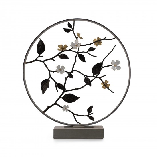 Dekoratif Obje Dogwood 56cm Gümüş Kaplama Dekoratif Obje Dogwood 56cm Gümüş Kaplama