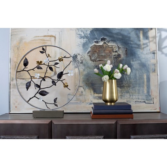 Dekoratif Obje Dogwood 56cm Gümüş Kaplama Dekoratif Obje Dogwood 56cm Gümüş Kaplama