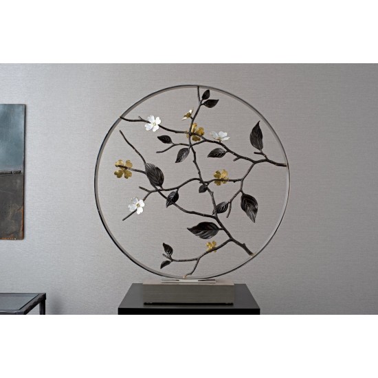 Dekoratif Obje Dogwood 56cm Gümüş Kaplama Dekoratif Obje Dogwood 56cm Gümüş Kaplama