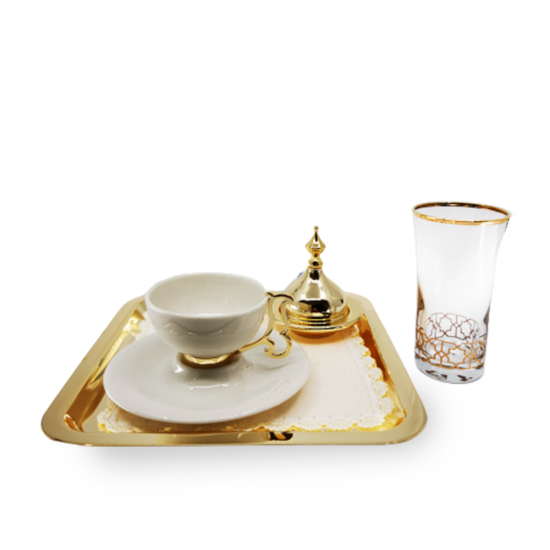 Zadegan Kahve Keyifliği Takımı Altın Kaplama (6 parça) Zadegan Kahve Keyifliği Takımı Altın Kaplama (6 parça)