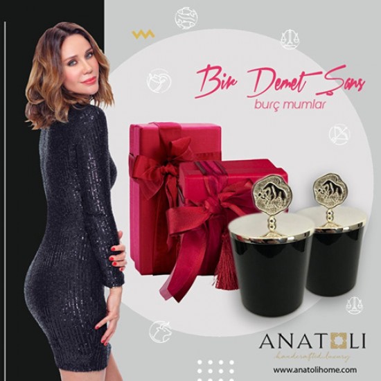 Yay Burcu Kokulu Mum Altın Kaplama Yay Burcu Kokulu Mum Altın Kaplama