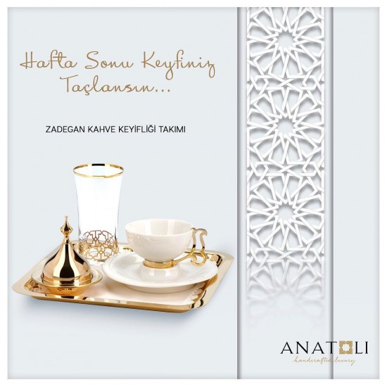 Zadegan Kahve Keyifliği Takımı Altın Kaplama (6 parça) Zadegan Kahve Keyifliği Takımı Altın Kaplama (6 parça)